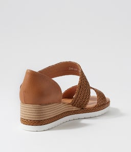 IDE DJ DK TAN WEAVE LEATHER