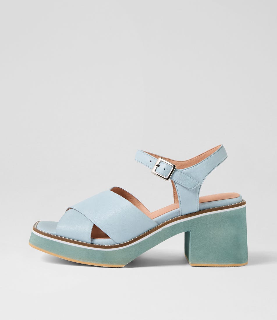 Jemi Denim Leather Sandals Jemi Denim Leather Sandals