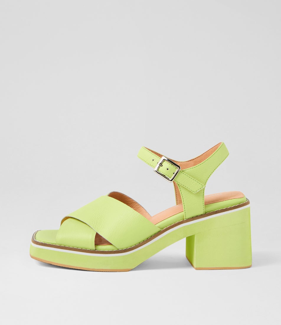 Jemi Light Citrus Leather Sandals