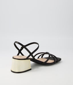 NAEMON DJ BLACK GOLD HEEL LEATHER