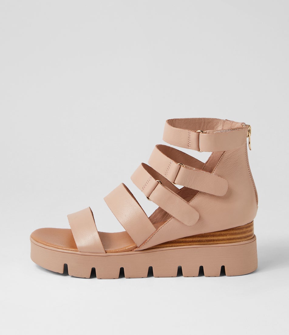 Raafe Cafe Brush Leather Sandals