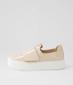SENDI DJ LATTE WHITE SOLE PATENT LEATHER