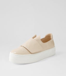 SENDI DJ LATTE WHITE SOLE PATENT LEATHER
