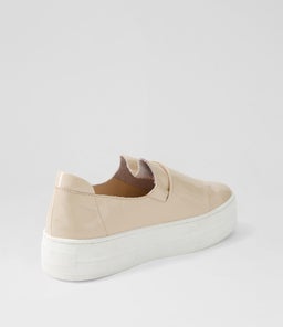 SENDI DJ LATTE WHITE SOLE PATENT LEATHER