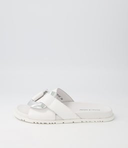 TAAVI DJ WHITE LEATHER