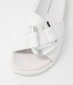TAAVI DJ WHITE LEATHER