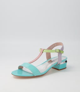 TANER DJ AQUA PINK PATENT MULTI