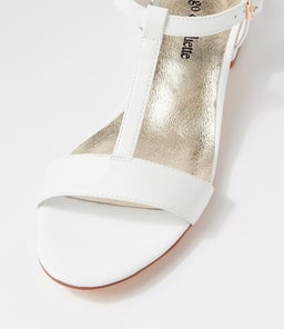 TANER DJ WHITE PATENT LEATHER