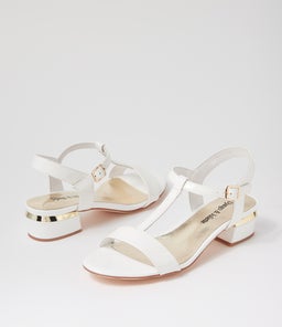 TANER DJ WHITE PATENT LEATHER