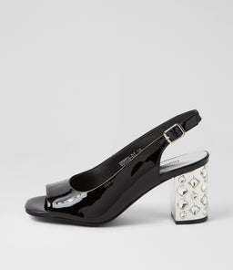 UDEEM DJ BLACK PATENT LEATHER