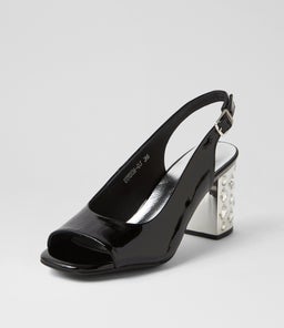 UDEEM DJ BLACK PATENT LEATHER