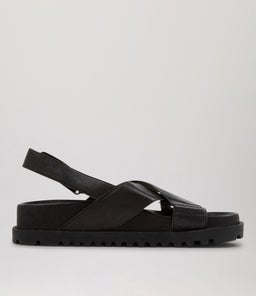 UBARI DJ BLACK BLACK SOLE LEATHER