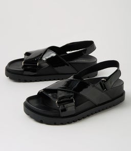 UBARI DJ BLACK BLACK SOLE PATENT LEATHER