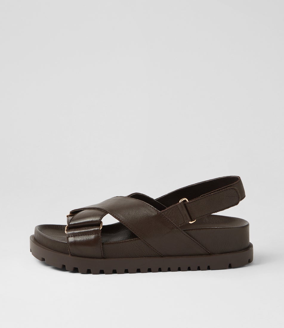 Ubari Choc Leather Sandals Ubari Choc Leather Sandals
