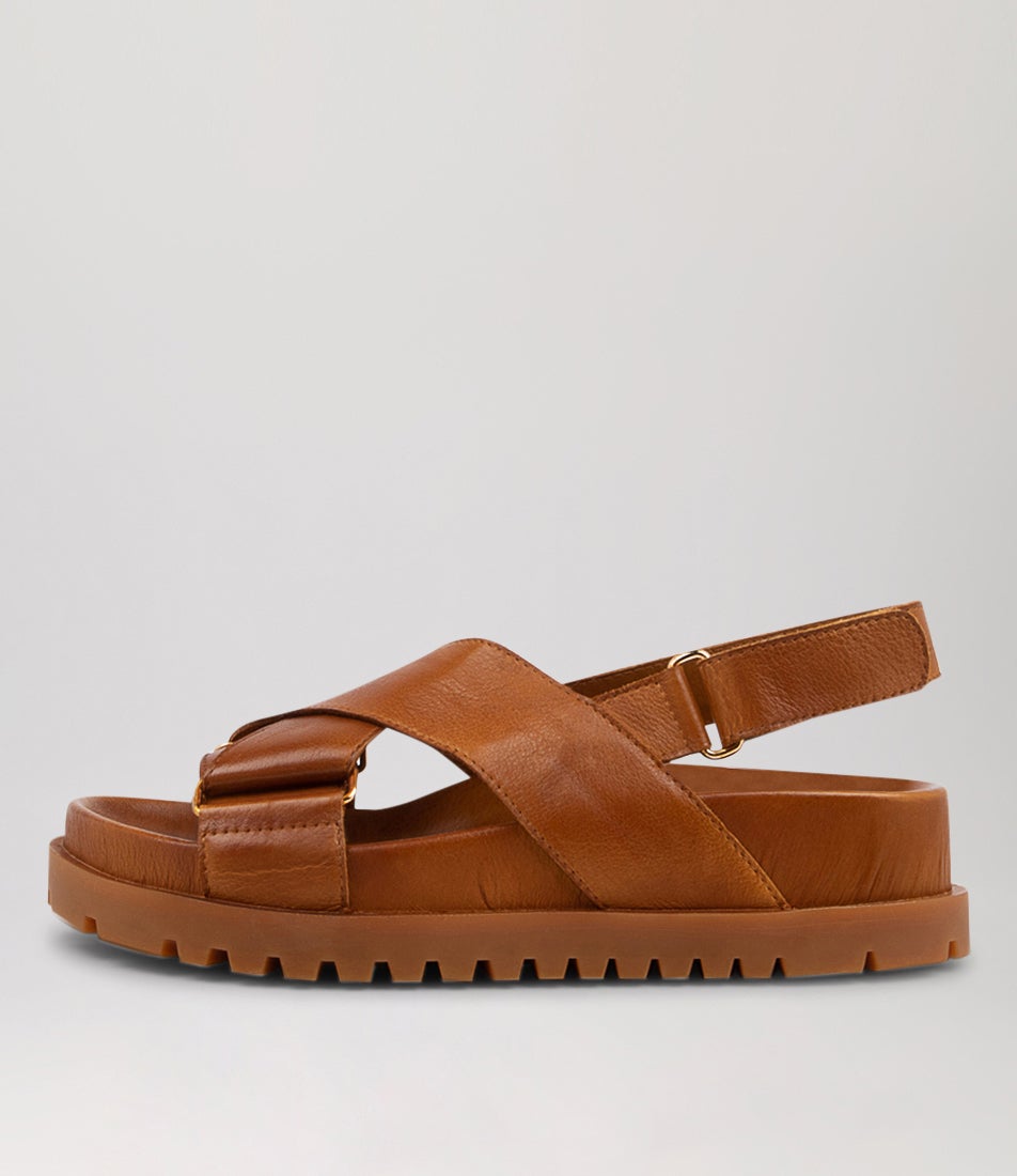 Ubari Toffee Leather Sandals