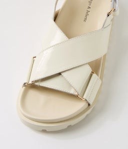 UBARI DJ IVORY IVORY SOLE PATENT LEATHER