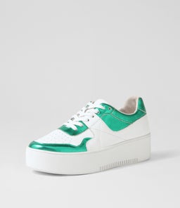 WABECA DJ EMERALD METALLIC WHITE LEATHER LEATHER