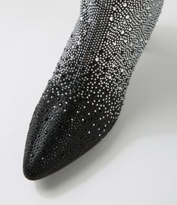 GLISTER DJ BLACK&SILVER OMBRE JEWEL FABRIC
