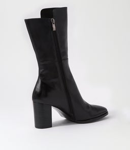 AISLEY DJ BLACK BLACK HEEL LEATHER