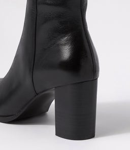 AISLEY DJ BLACK BLACK HEEL LEATHER