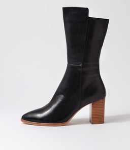 AISLEY DJ BLACK NATURAL HEEL LEATHER