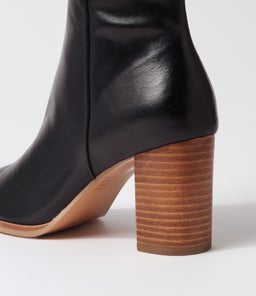 AISLEY DJ BLACK NATURAL HEEL LEATHER