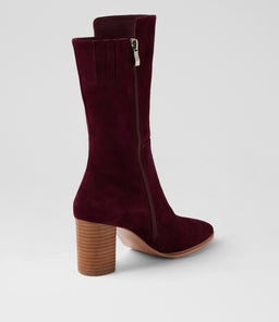 AISLEY DJ BURGUNDY SUEDE