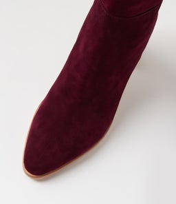 AISLEY DJ BURGUNDY SUEDE