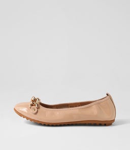 BERLE DJ NUDE PATENT LEATHER