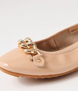 BERLE DJ NUDE PATENT LEATHER