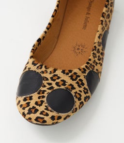 BUNBURY DJ LEOPARD BLACK PONY LEATHER