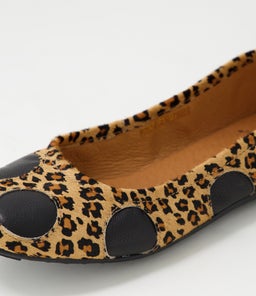 BUNBURY DJ LEOPARD BLACK PONY LEATHER
