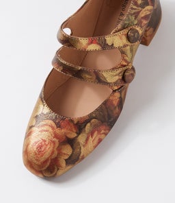 CULIE DJ VINTAGE METAL FLORAL LEATHER