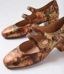 CULIE DJ VINTAGE METAL FLORAL LEATHER