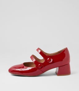 CULIE DJ DK RED PATENT LEATHER
