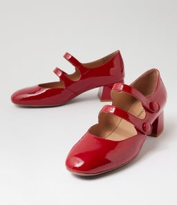 CULIE DJ DK RED PATENT LEATHER