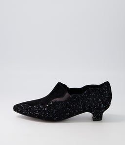 DONNER DJ BLACK SPARKLE BLACK SUEDE SUEDE