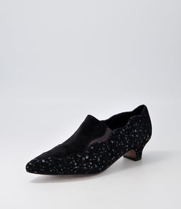 DONNER DJ BLACK SPARKLE BLACK SUEDE SUEDE