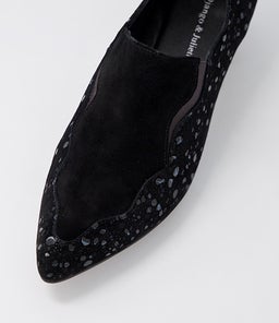 DONNER DJ BLACK SPARKLE BLACK SUEDE SUEDE
