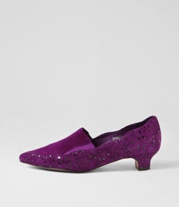 DONNER DJ PURPLE SPARKLE PURPLE SUEDE SUEDE