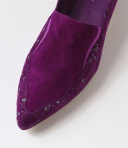 DONNER DJ PURPLE SPARKLE PURPLE SUEDE SUEDE