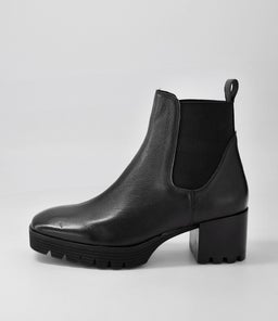 DUNKAN DJ BLACK BLACK HEEL LEATHER