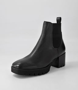 DUNKAN DJ BLACK BLACK HEEL LEATHER