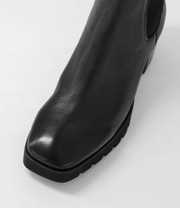 DUNKAN DJ BLACK BLACK HEEL LEATHER
