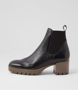 DUNKAN DJ BLACK NATURAL HEEL LEATHER
