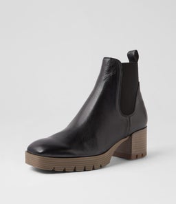 DUNKAN DJ BLACK NATURAL HEEL LEATHER