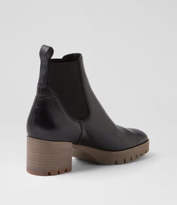 DUNKAN DJ BLACK NATURAL HEEL LEATHER