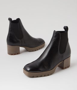 DUNKAN DJ BLACK NATURAL HEEL LEATHER