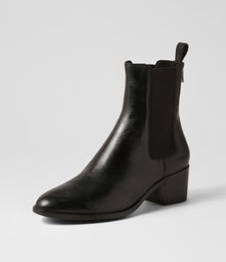 DOWELL DJ BLACK BLACK HEEL LEATHER