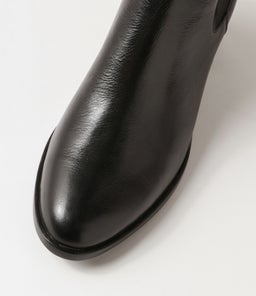 DOWELL DJ BLACK BLACK HEEL LEATHER